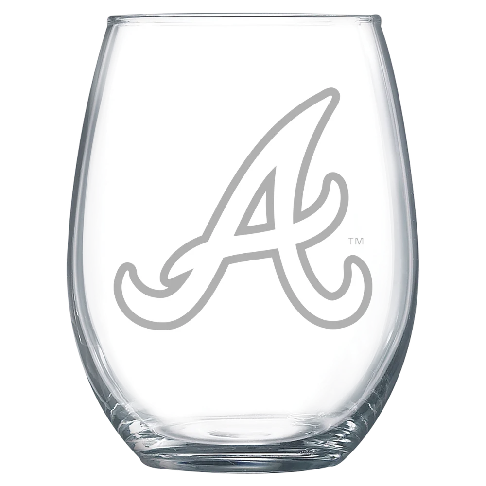 Atlanta Braves Polar Camel 15 oz. Stemless Wine Glass