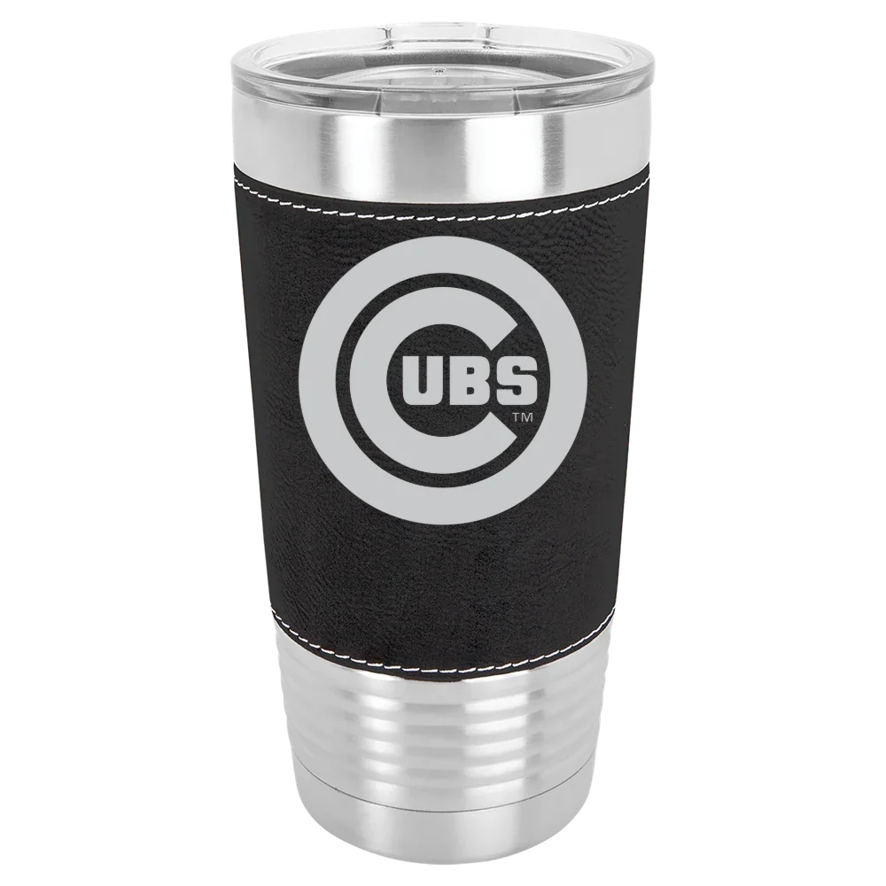 Chicago Cubs Polar Camel 20 oz. Leatherette Grip Tumbler with Standard Lid