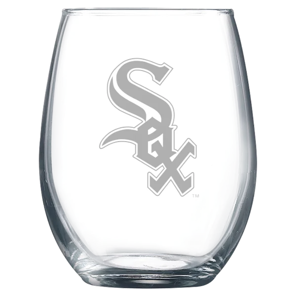 Chicago White Sox Polar Camel 9 oz. Stemless Wine Glass