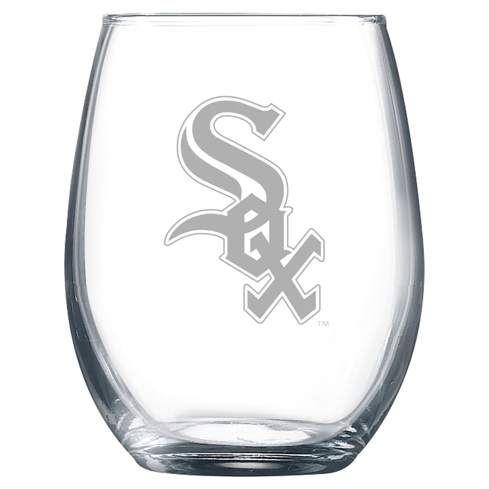Chicago White Sox Polar Camel 9 oz. Stemless Wine Glass