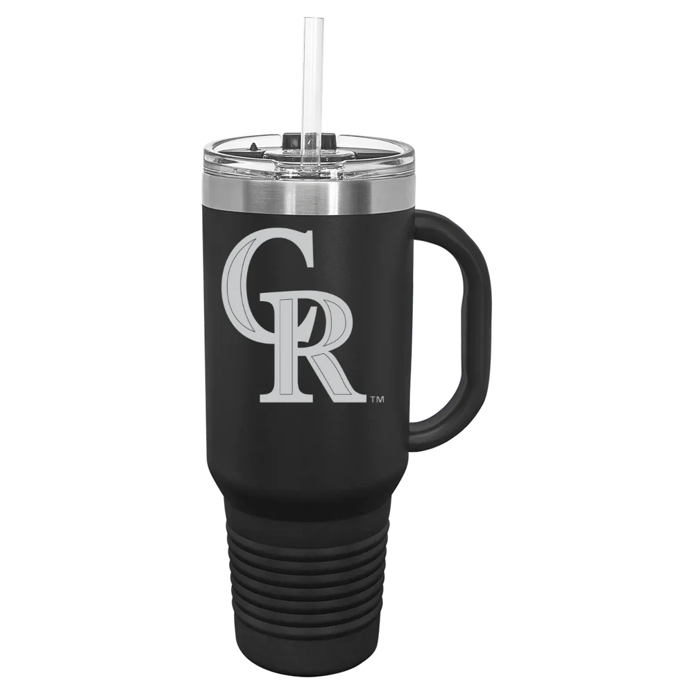 Colorado Rockies Polar Camel 40 oz. Travel Mug with Snap Lid & Straw