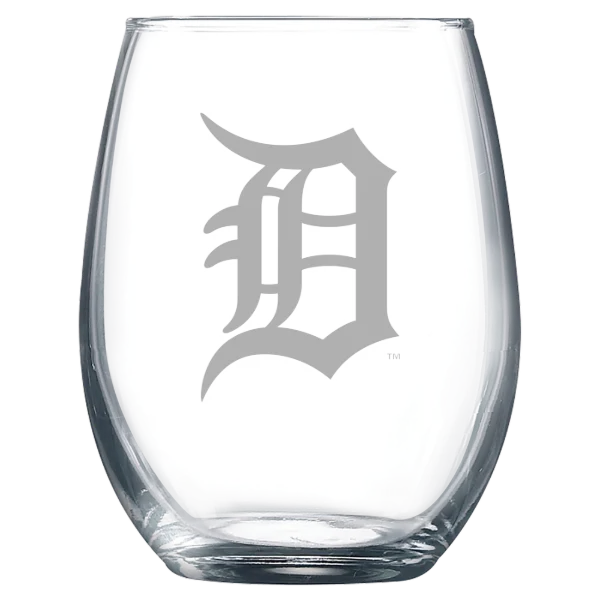 Detroit Tigers Polar Camel 9 oz. Stemless Wine Glass