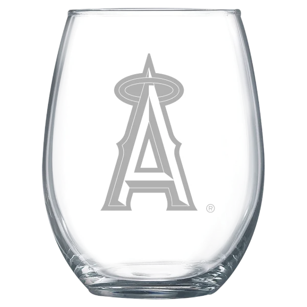 Los Angeles Angels Polar Camel 15 oz. Stemless Wine Glass