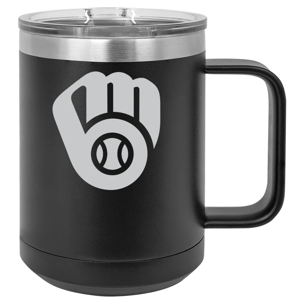 Milwaukee Brewers Polar Camel 15 oz. Mug with Slider Lid