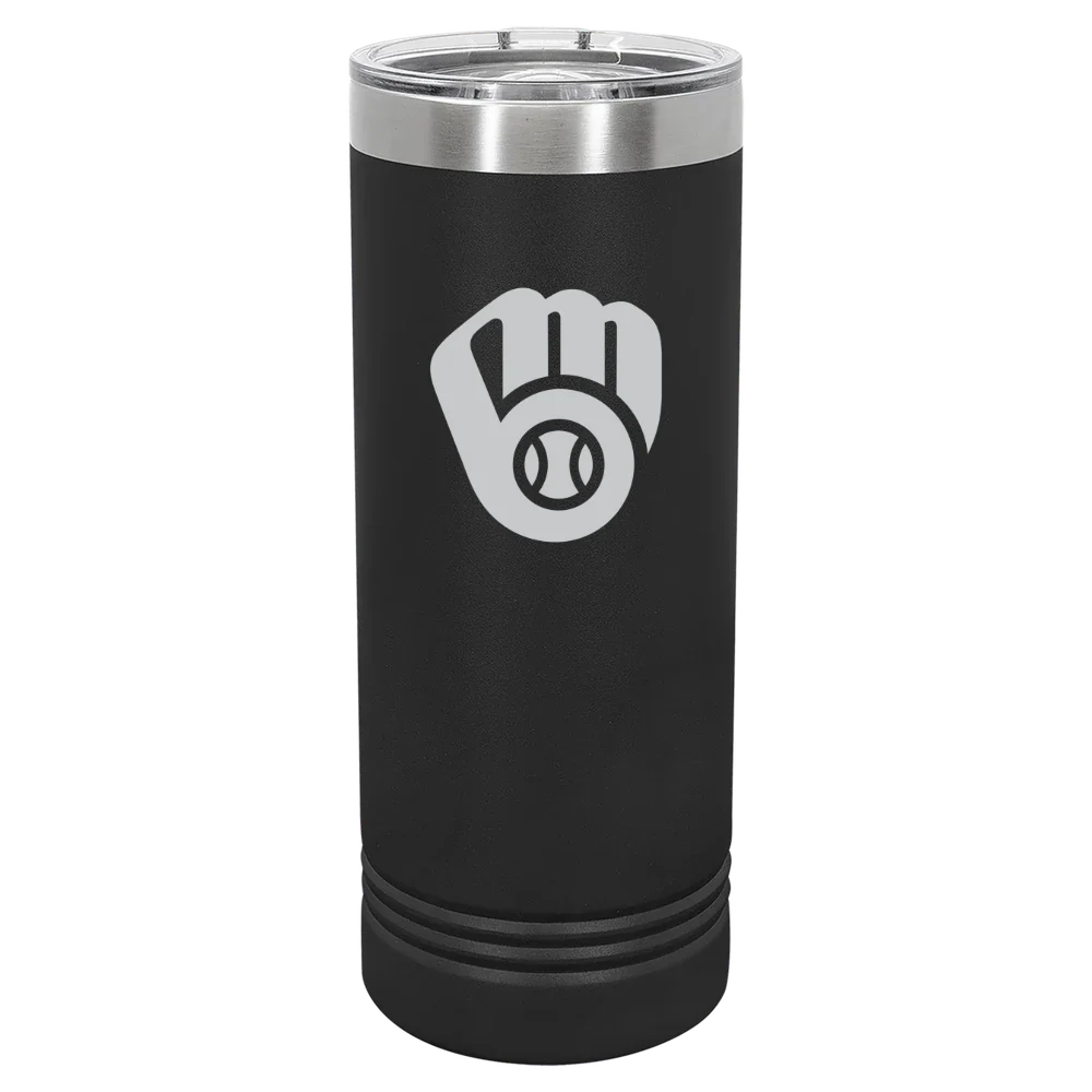 Milwaukee Brewers Polar Camel 22 oz. Skinny Tumbler with Slider Lid