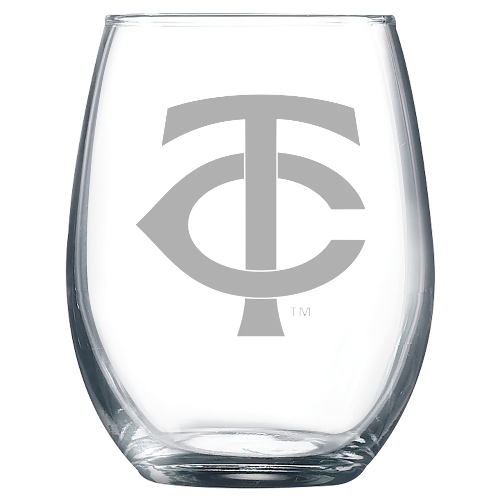 Minnesota Twins Polar Camel 9 oz. Stemless Wine Glass