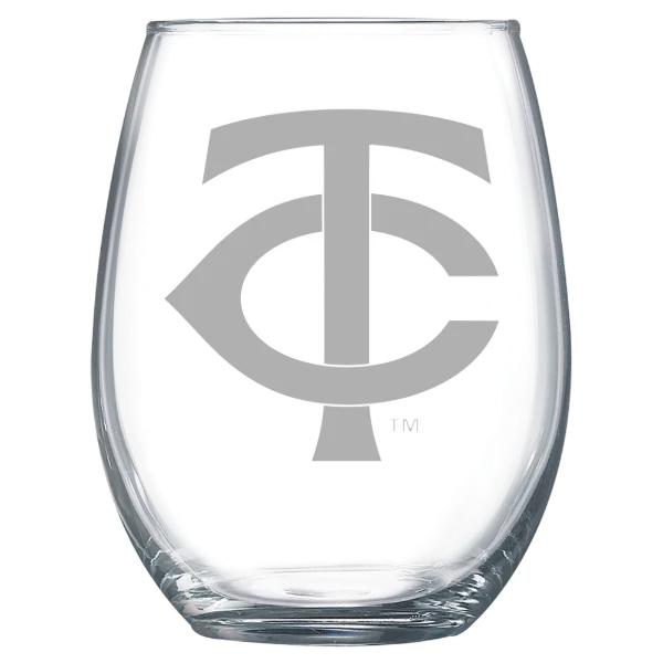 Minnesota Twins Polar Camel 15 oz. Stemless Wine Glass