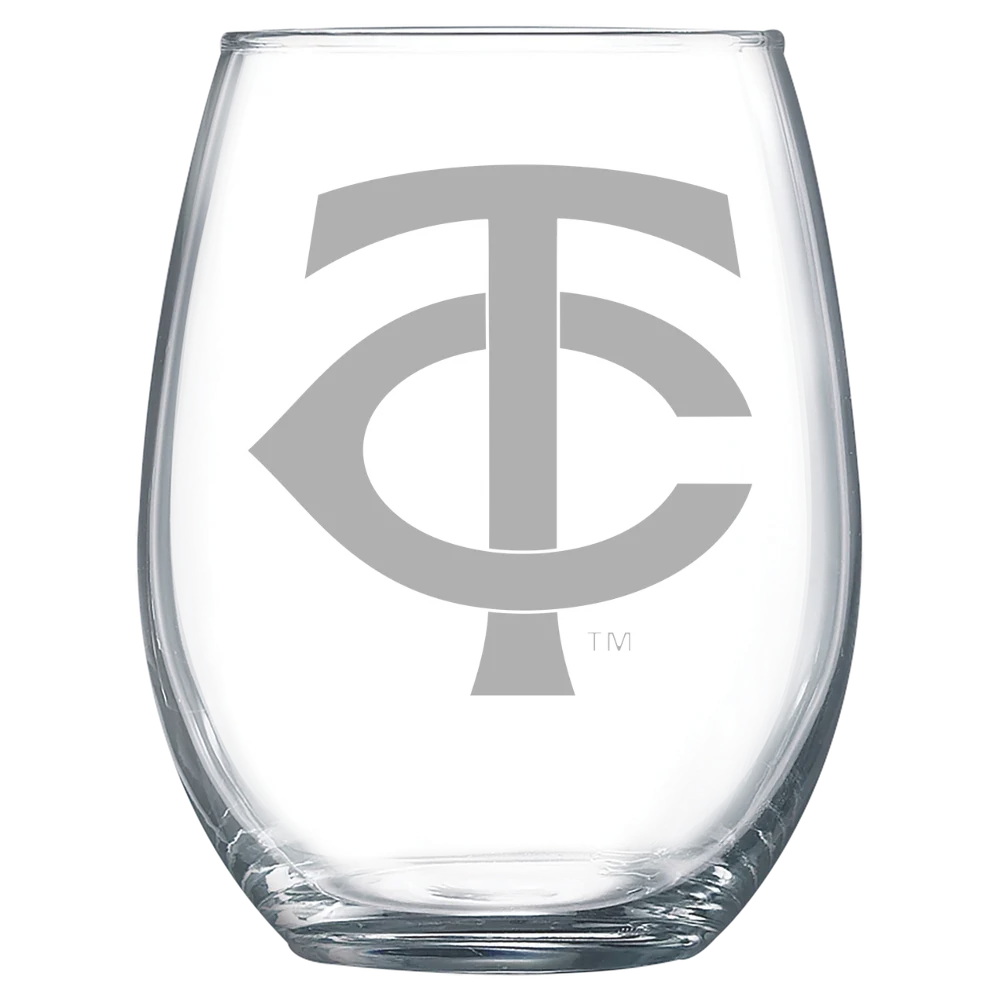 Minnesota Twins Polar Camel 15 oz. Stemless Wine Glass