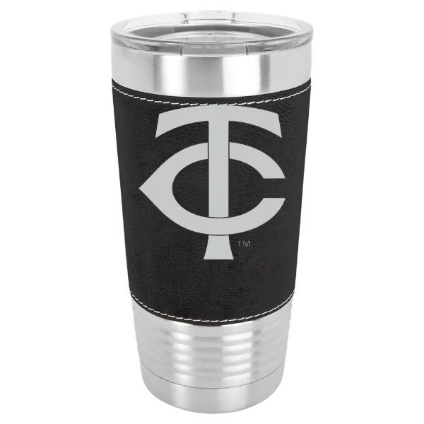 Minnesota Twins Polar Camel 20 oz. Leatherette Grip Tumbler with Standard Lid