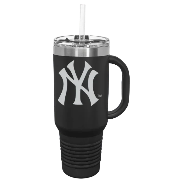 New York Yankees Polar Camel 40 oz. Travel Mug with Snap Lid & Straw