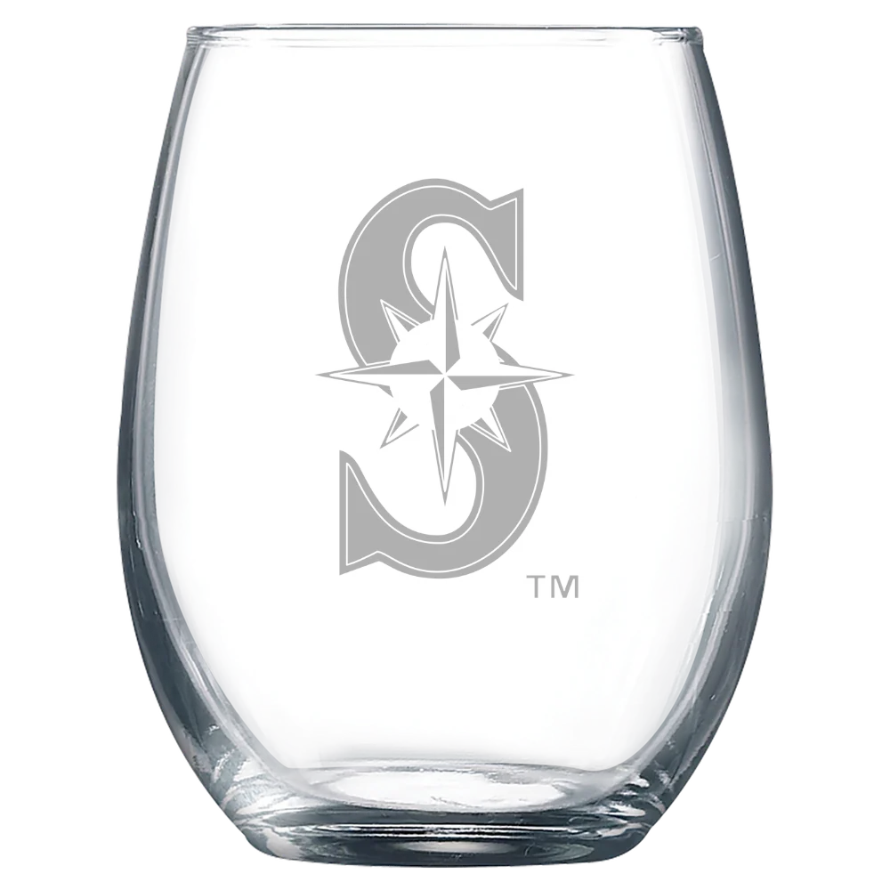 Seattle Mariners Polar Camel 9 oz. Stemless Wine Glass