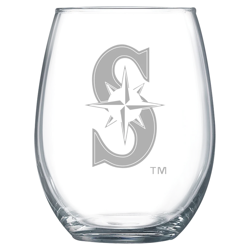 Seattle Mariners Polar Camel 15 oz. Stemless Wine Glass