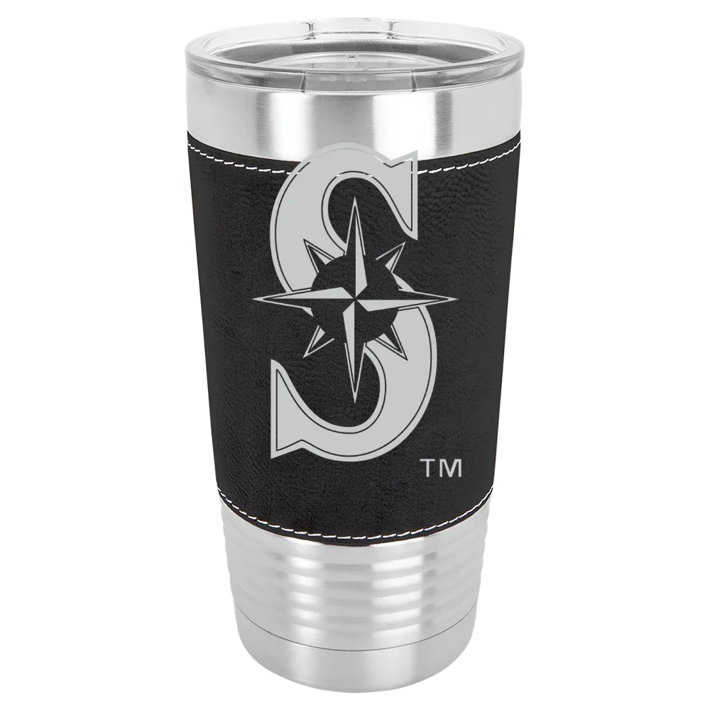 Seattle Mariners Polar Camel 20 oz. Leatherette Grip Tumbler with Standard Lid