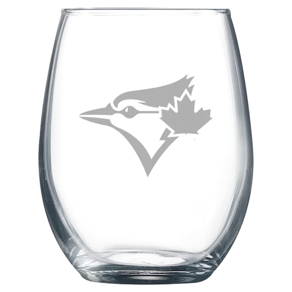 Toronto Blue Jays Polar Camel 9 oz. Stemless Wine Glass