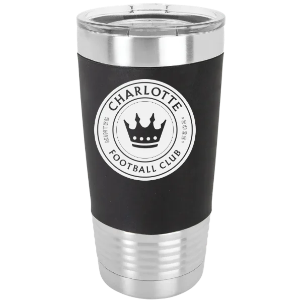Charlotte FC Polar Camel 20 oz. Silicone Grip Tumbler with Standard Lid
