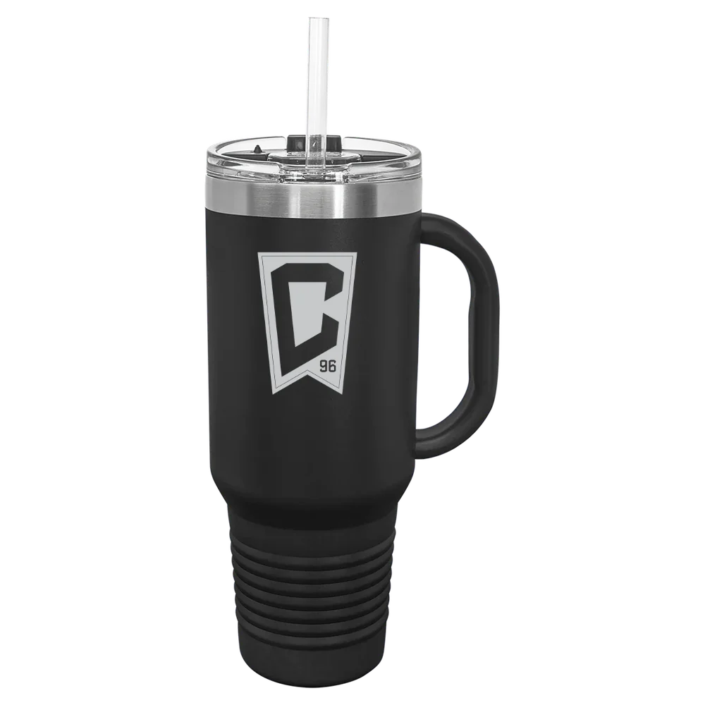 Columbus Crew Polar Camel 40 oz. Travel Mug with Snap Lid & Straw