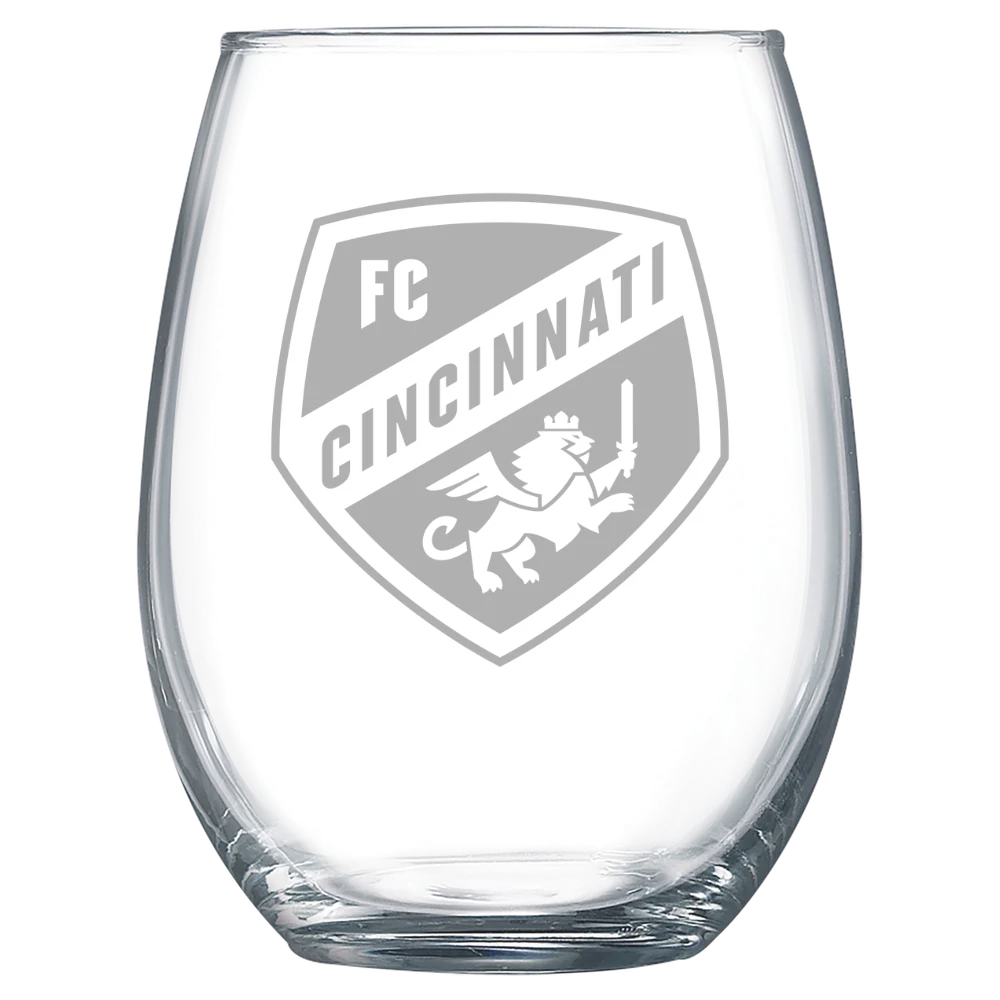 FC Cincinnati Polar Camel 15 oz. Stemless Wine Glass
