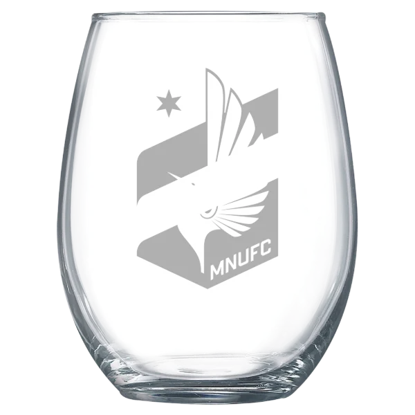 Minnesota United FC Polar Camel 15 oz. Stemless Wine Glass