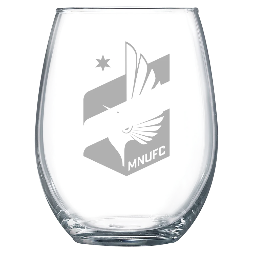 Minnesota United FC Polar Camel 15 oz. Stemless Wine Glass