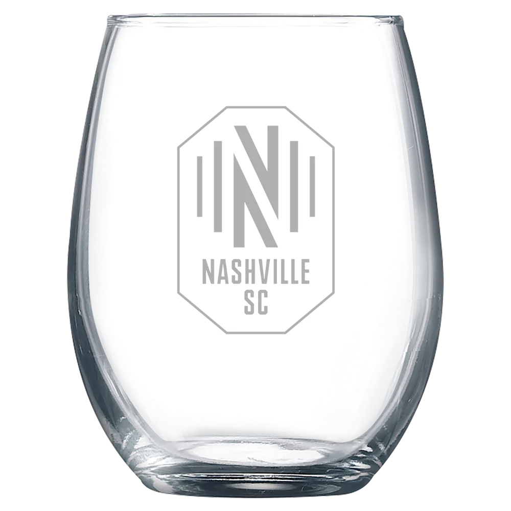 Nashville SC Polar Camel 9 oz. Stemless Wine Glass