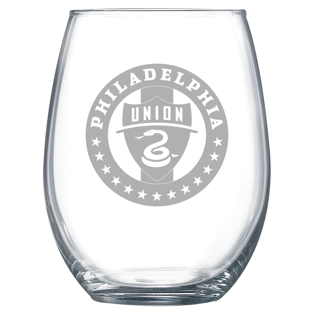 Philadelphia Union Polar Camel 15 oz. Stemless Wine Glass