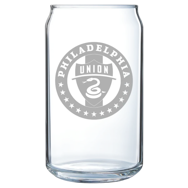 Philadelphia Union Polar Camel 16 oz. Can Glass