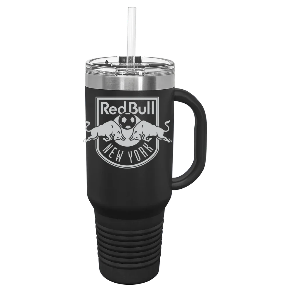 Red Bull New York Polar Camel 40 oz. Travel Mug with Snap Lid & Straw