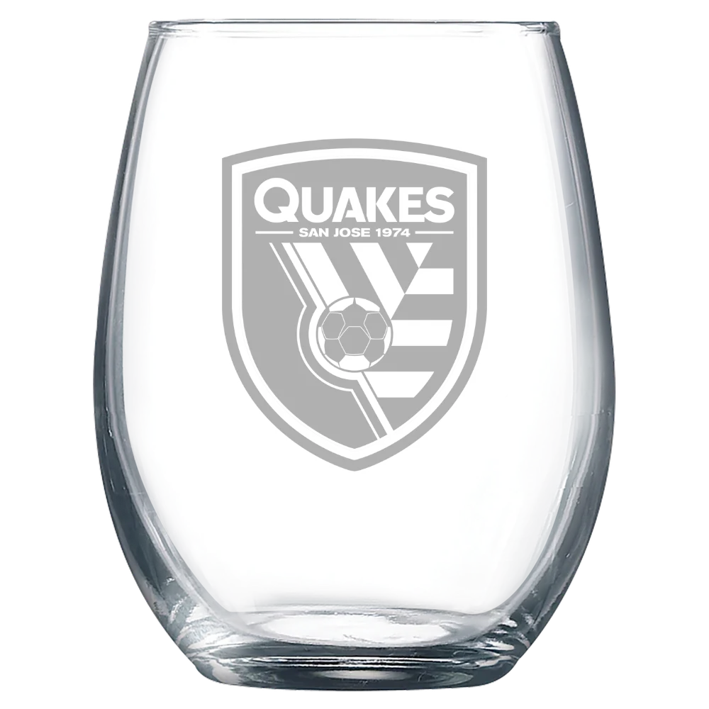 San Jose Earthquakes Polar Camel 9 oz. Stemless Wine Glass