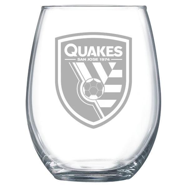 San Jose Earthquakes Polar Camel 15 oz. Stemless Wine Glass