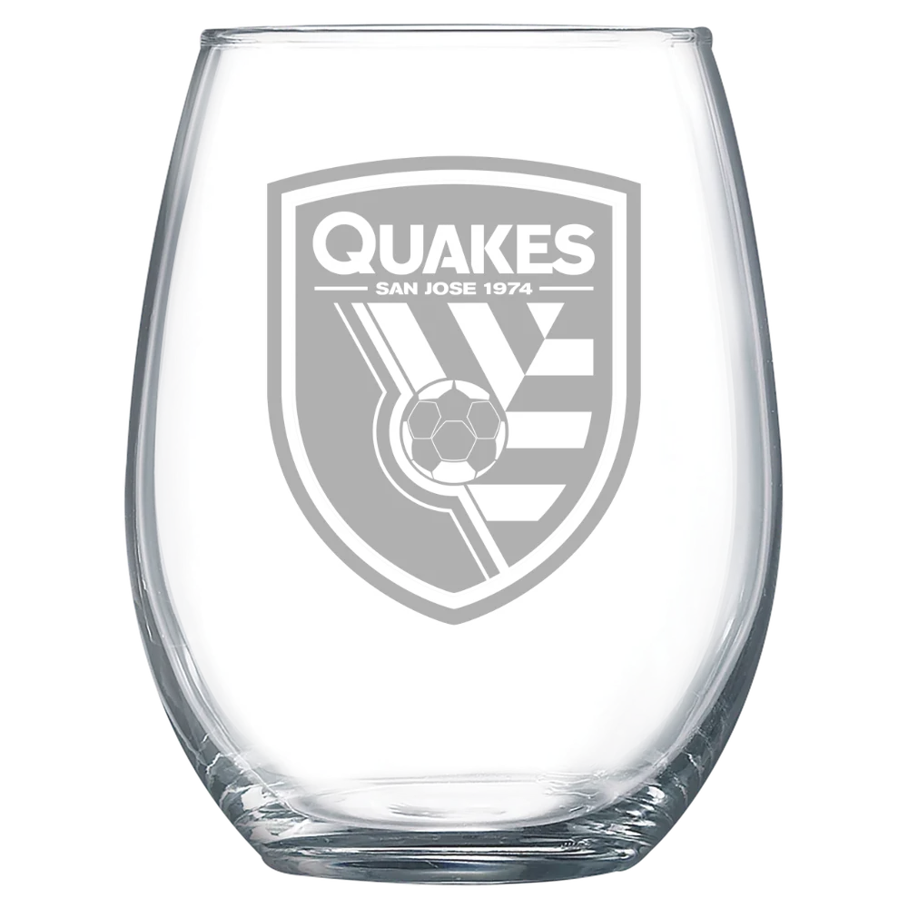 San Jose Earthquakes Polar Camel 15 oz. Stemless Wine Glass