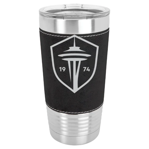 Seattle Sounders FC Polar Camel 20 oz. Leatherette Grip Tumbler with Standard Lid