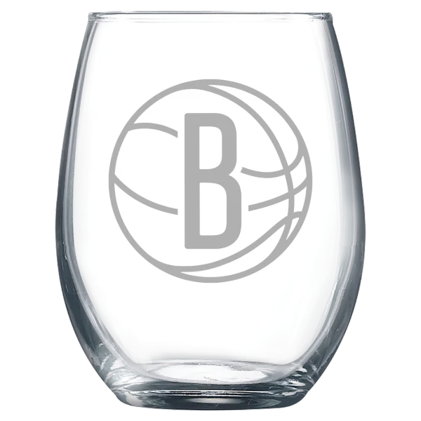 Brooklyn Nets Polar Camel 9 oz. Stemless Wine Glass