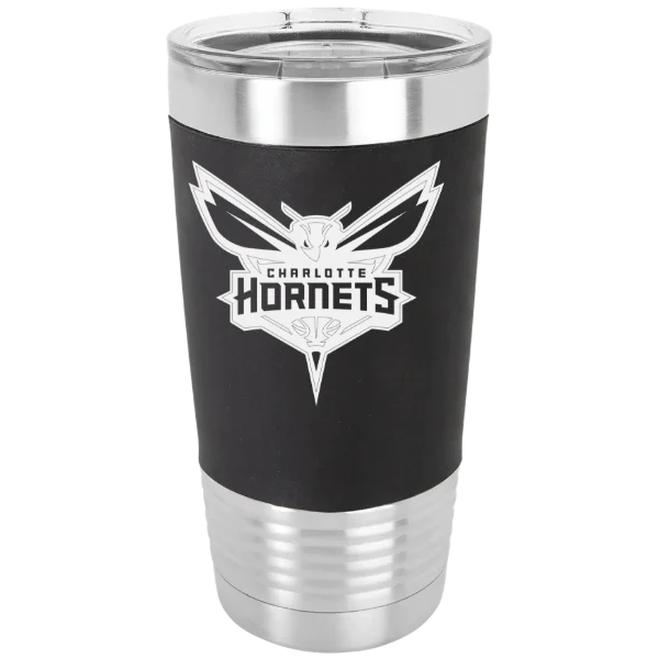 Charlotte Hornets Polar Camel 20 oz. Silicone Grip Tumbler with Standard Lid