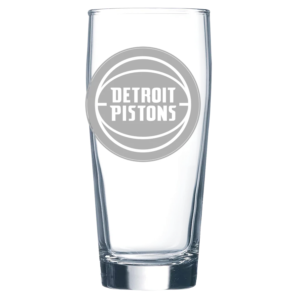Detroit Pistons Polar Camel 16 oz. Willi Becher Beer Glass