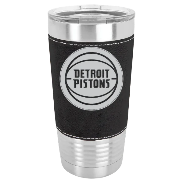 Detroit Pistons Polar Camel 20 oz. Leatherette Grip Tumbler with Standard Lid