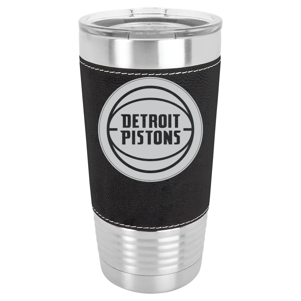Detroit Pistons Polar Camel 20 oz. Leatherette Grip Tumbler with Standard Lid