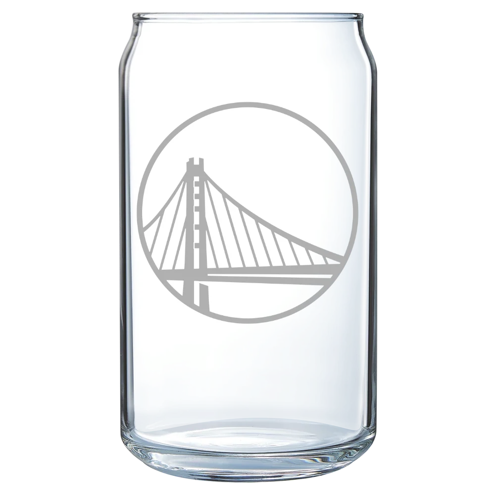 Golden State Warriors Polar Camel 16 oz. Can Glass