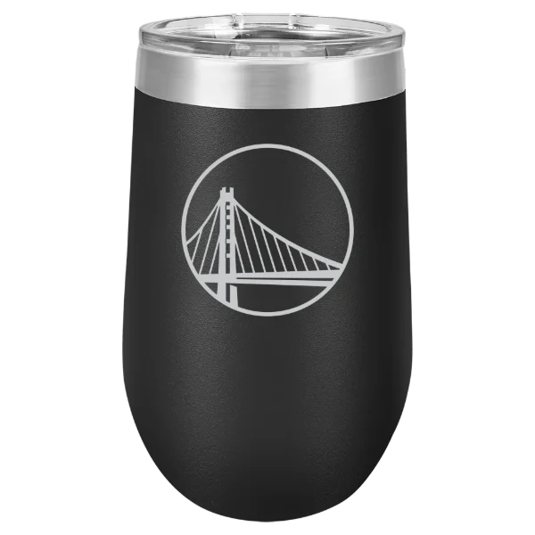 Golden State Warriors Polar Camel 16 oz. Stemless Wine Tumbler