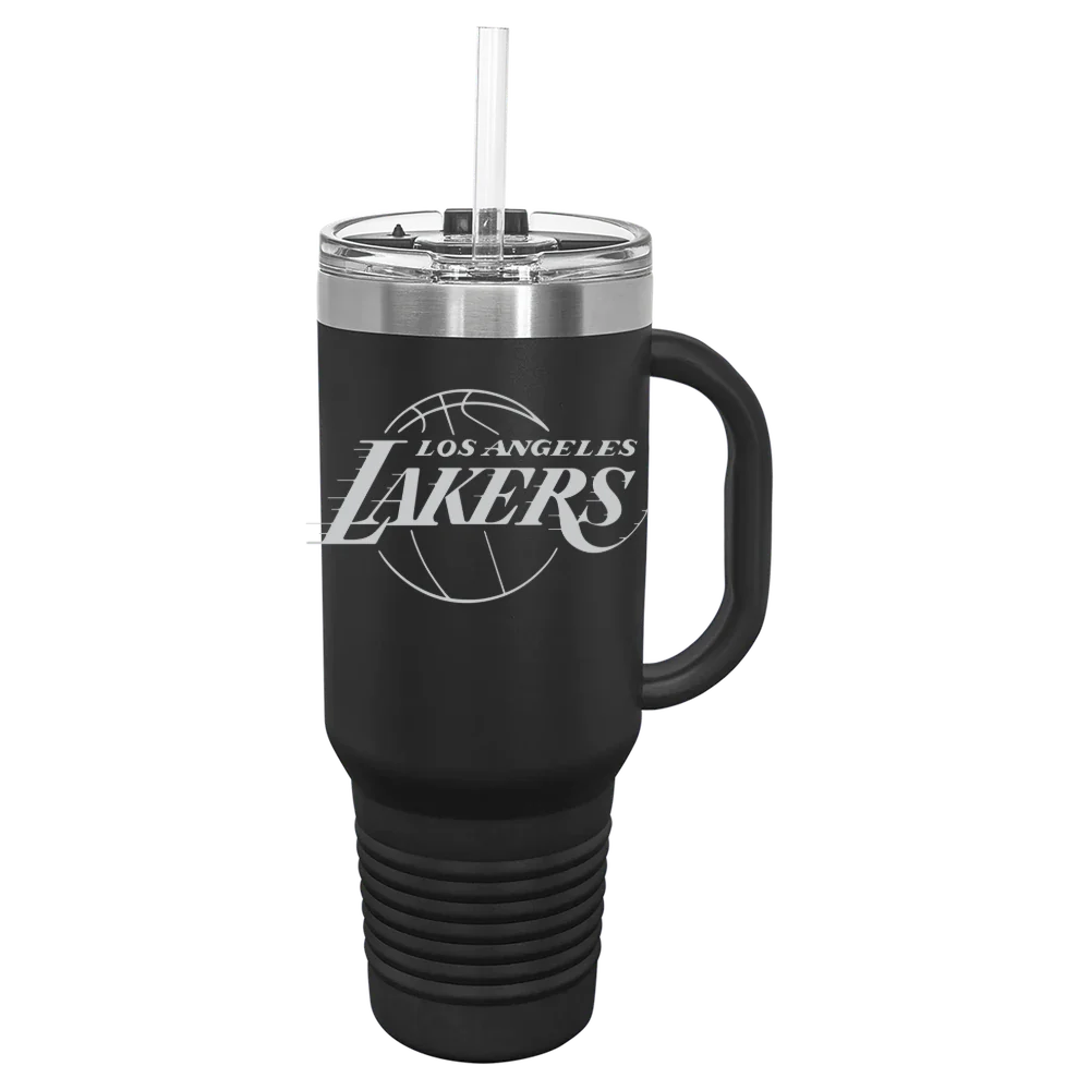 Los Angeles Lakers Polar Camel 40 oz. Travel Mug with Snap Lid & Straw