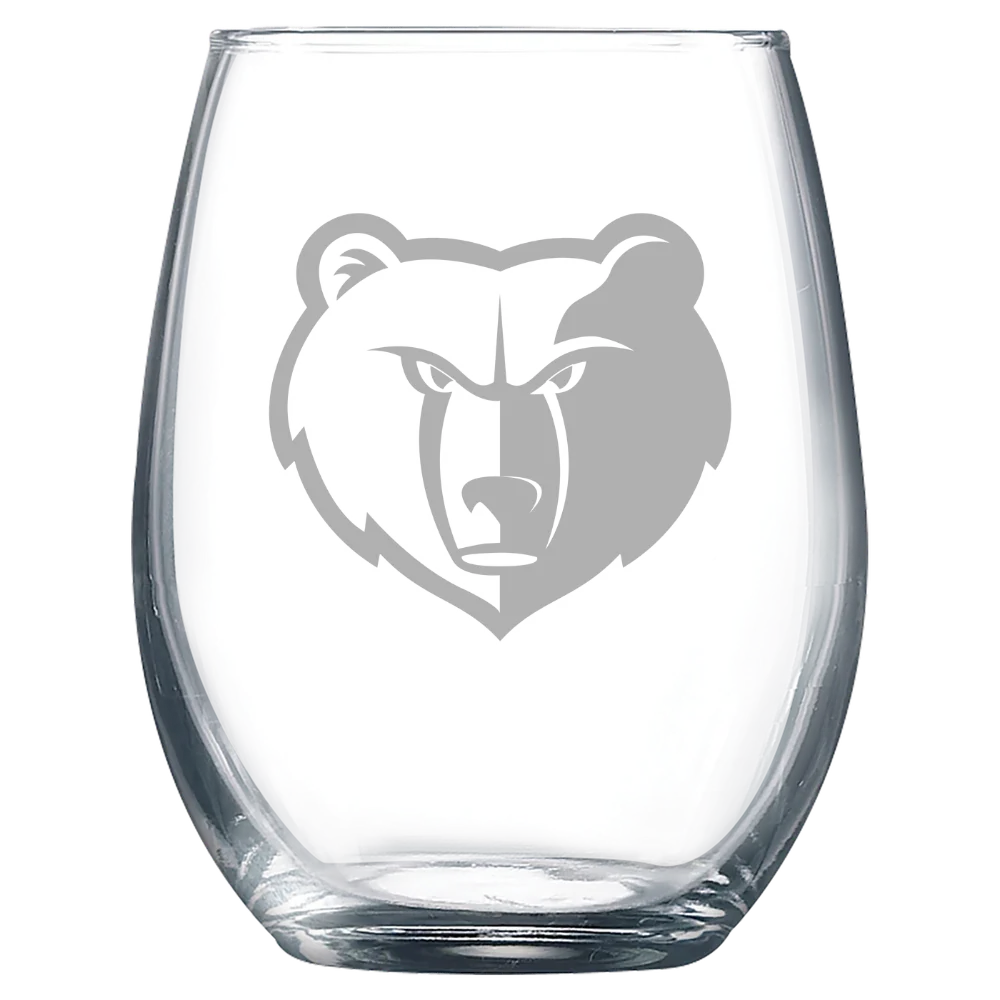 Memphis Grizzlies Polar Camel 9 oz. Stemless Wine Glass