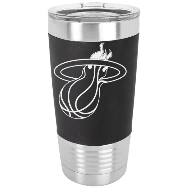 Miami Heat Polar Camel 20 oz. Silicone Grip Tumbler with Standard Lid