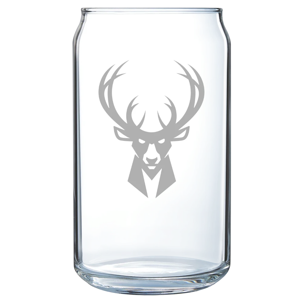 Milwaukee Bucks Polar Camel 16 oz. Can Glass