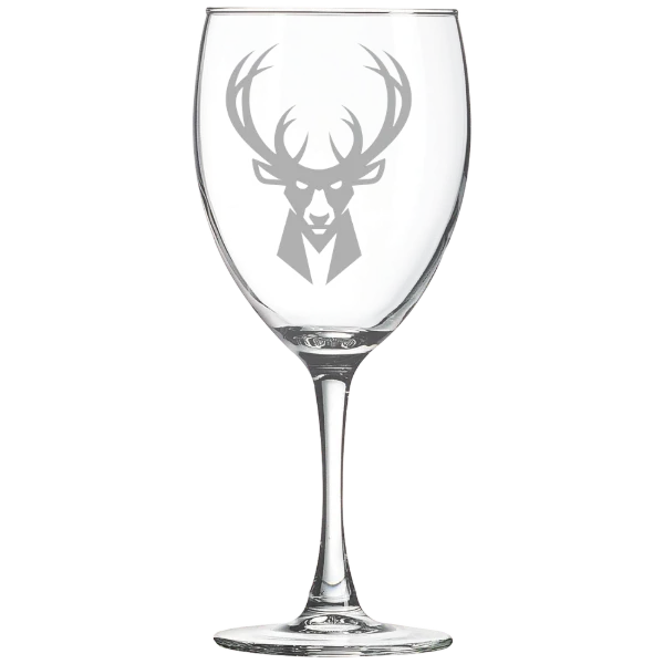 Milwaukee Bucks Polar Camel 10 1/2 oz. Wine Glass