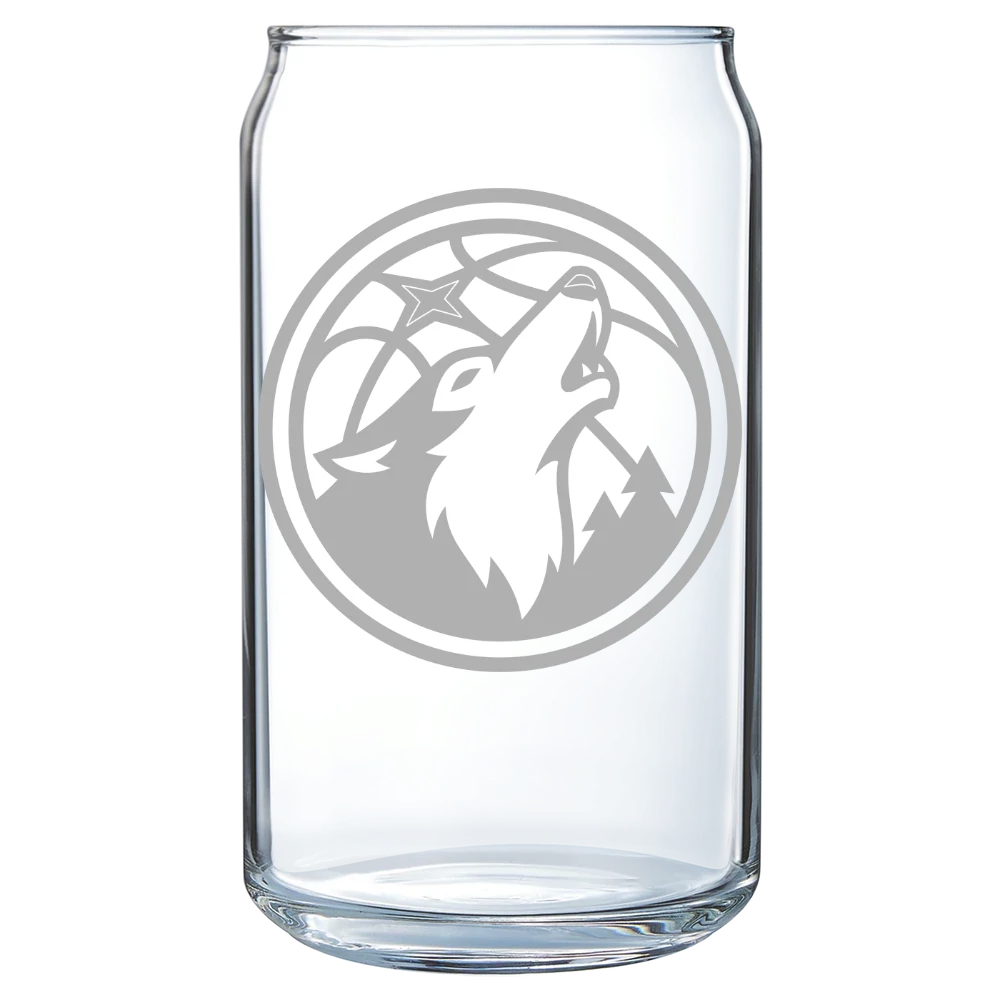 Minnesota Timberwolves Polar Camel 16 oz. Can Glass