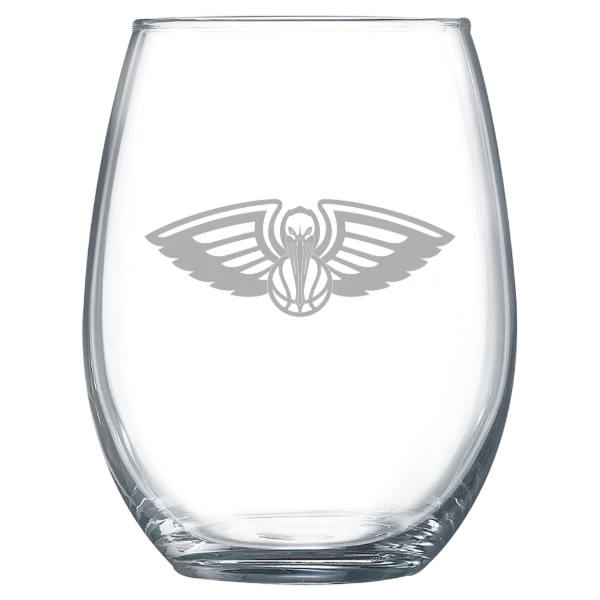 New Orleans Pelicans Polar Camel 15 oz. Stemless Wine Glass