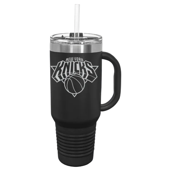 New York Knicks Polar Camel 40 oz. Travel Mug with Snap Lid & Straw