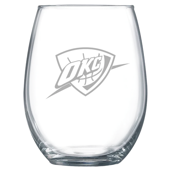 Oklahoma City Thunder Polar Camel 15 oz. Stemless Wine Glass