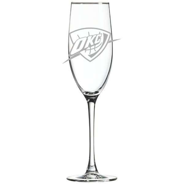 Oklahoma City Thunder Polar Camel 8 oz. Champagne Flute