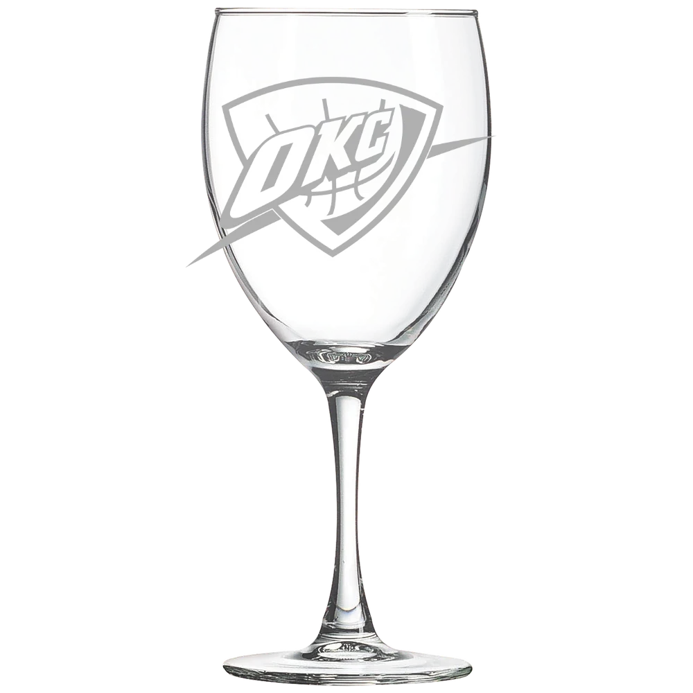 Oklahoma City Thunder Polar Camel 10 1/2 oz. Wine Glass
