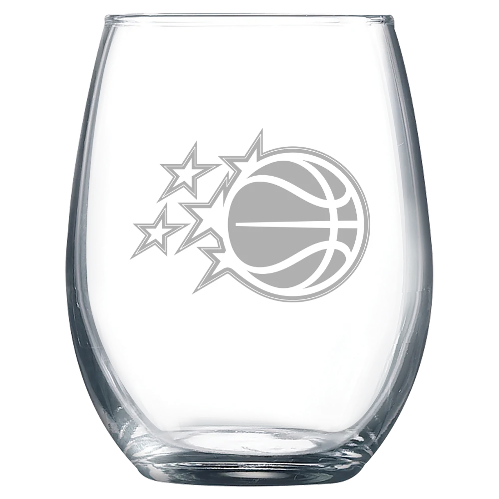 Orlando Magic Polar Camel 9 oz. Stemless Wine Glass